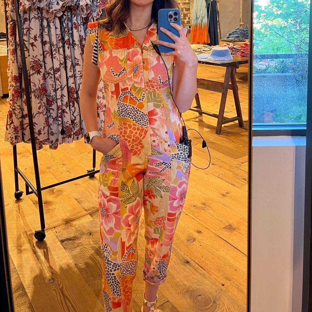 Farm Rio utility jumpsuit